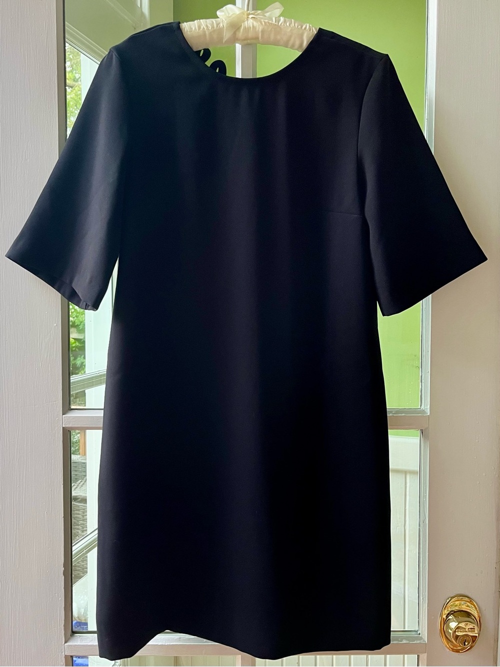 Cop.Copine Black Laser Cut RESPIRE A-Line Shift Dress with Really Cool Back 😘 - Picture 2 of 11